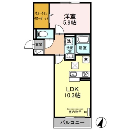 エクシー大宮の物件間取画像